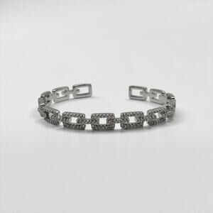Square Open Bangle Bracelet
